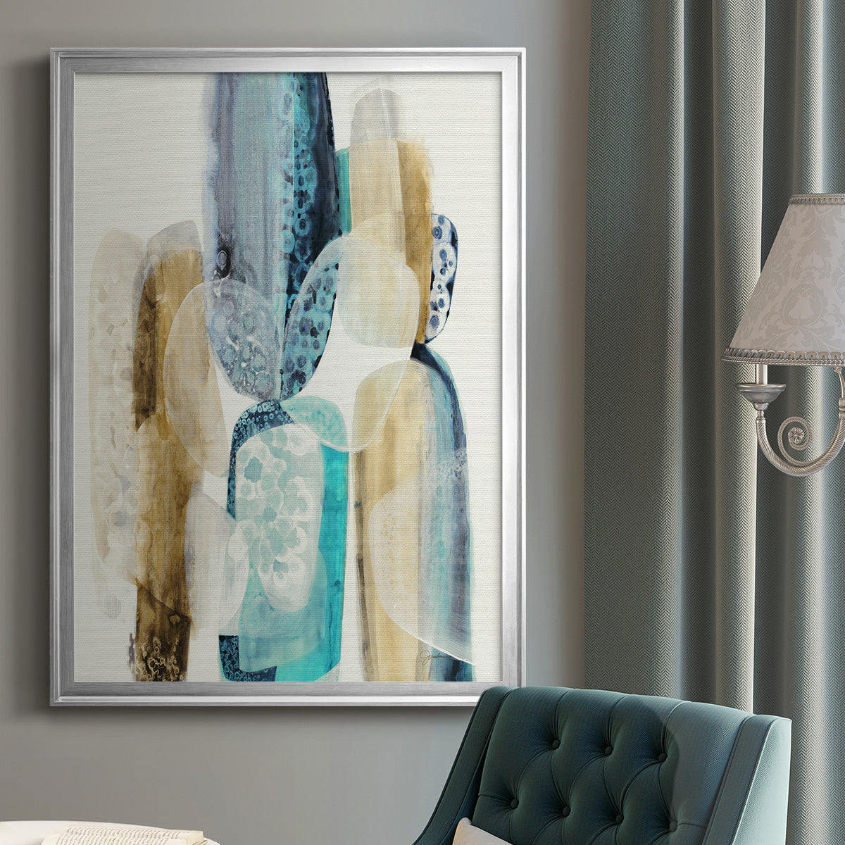 Mood Elevator - Modern Framed Canvas Print