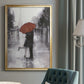 Caught in the Rain - Modern Framed Canvas Print