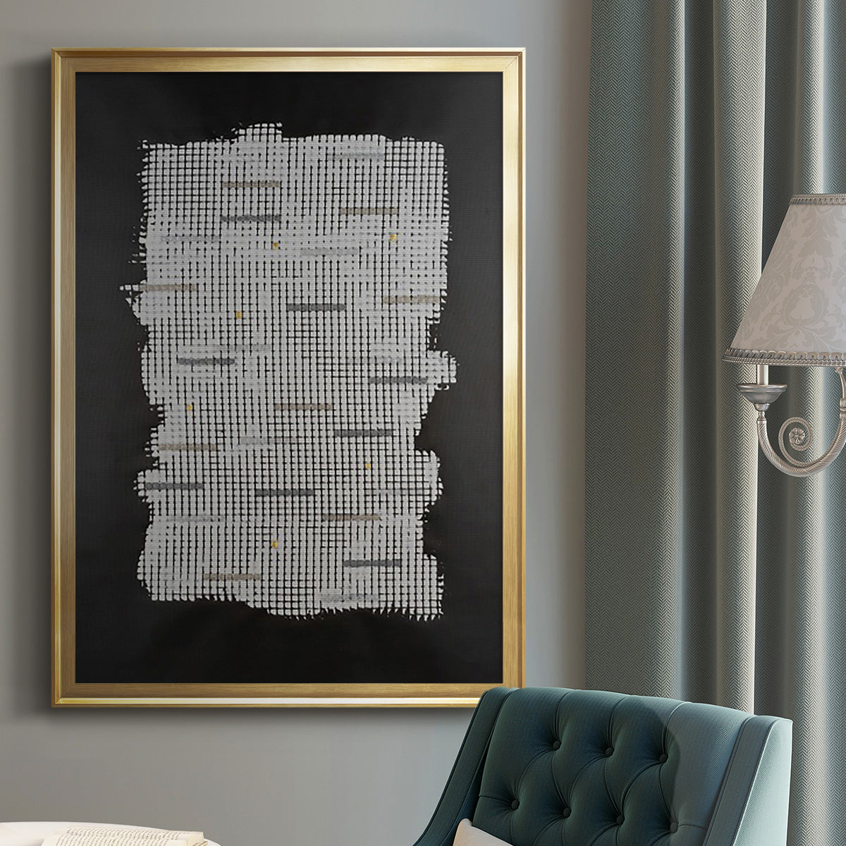 Bits & Bytes I - Modern Framed Canvas Print