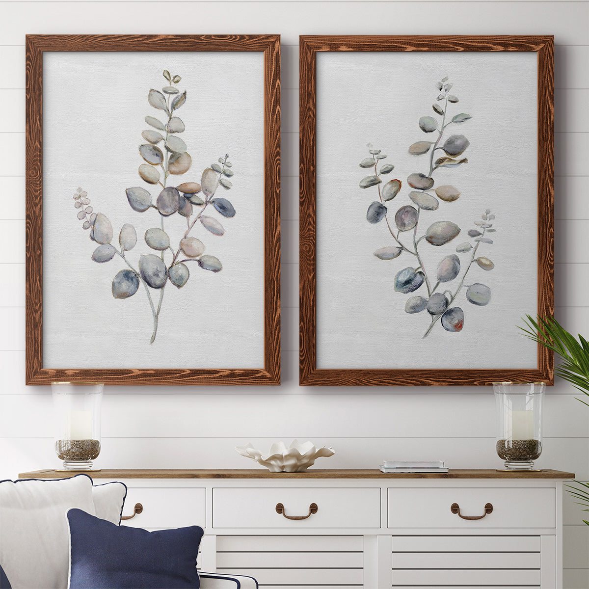 Eucalyptus I - Premium Framed Canvas 2 Piece Set - Ready to Hang