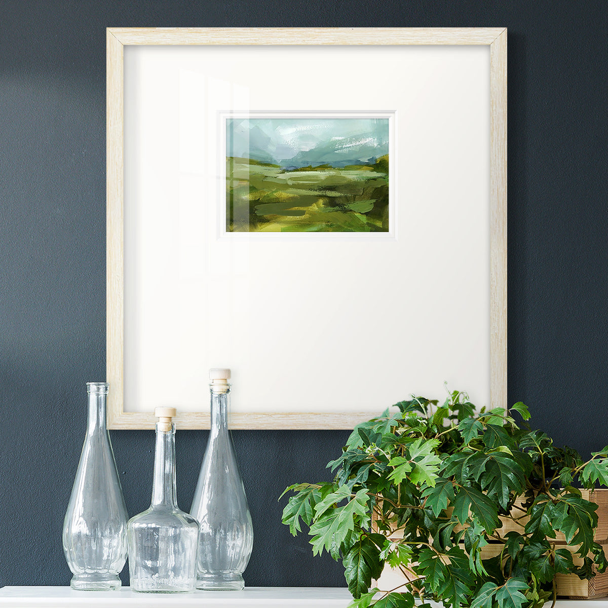 Emerald View II Premium Framed Print Double Matboard