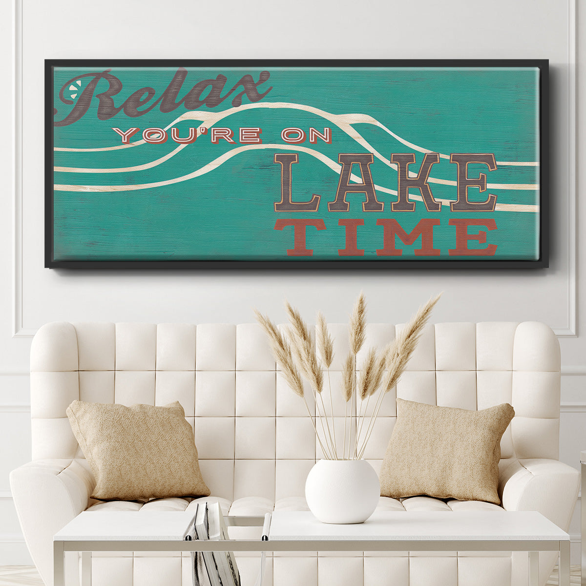 Cabin Life Collection H - Floater Framed Canvas Print