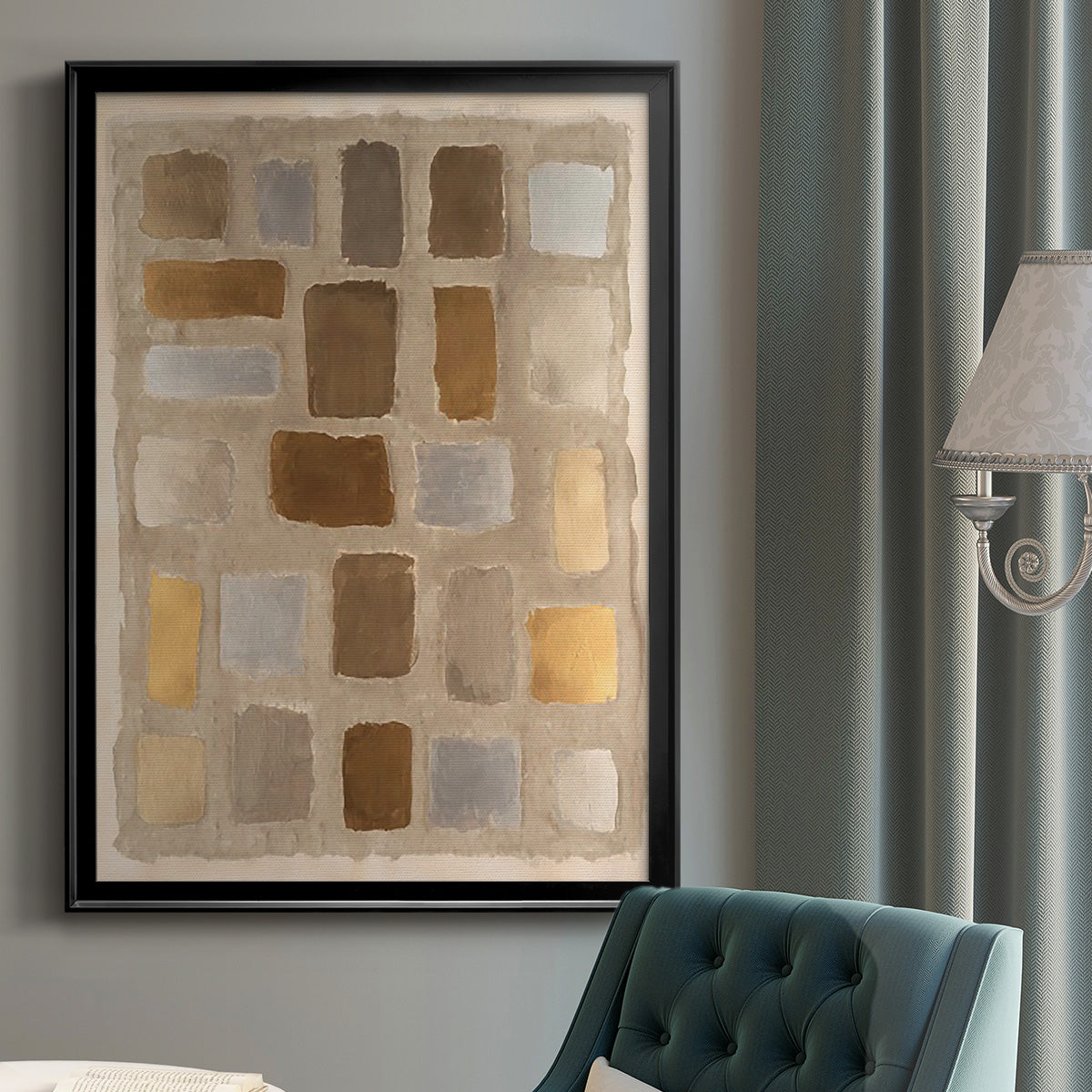 Sand Shaped I - Modern Framed Canvas Print