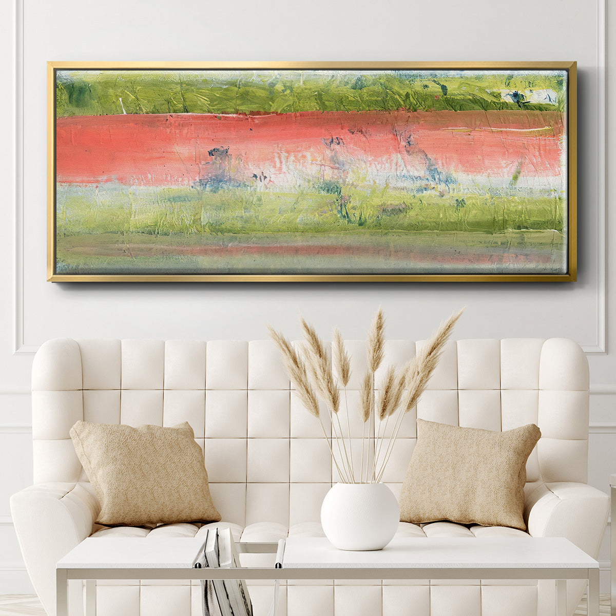 Nature's Flag I - Floater Framed Canvas Print