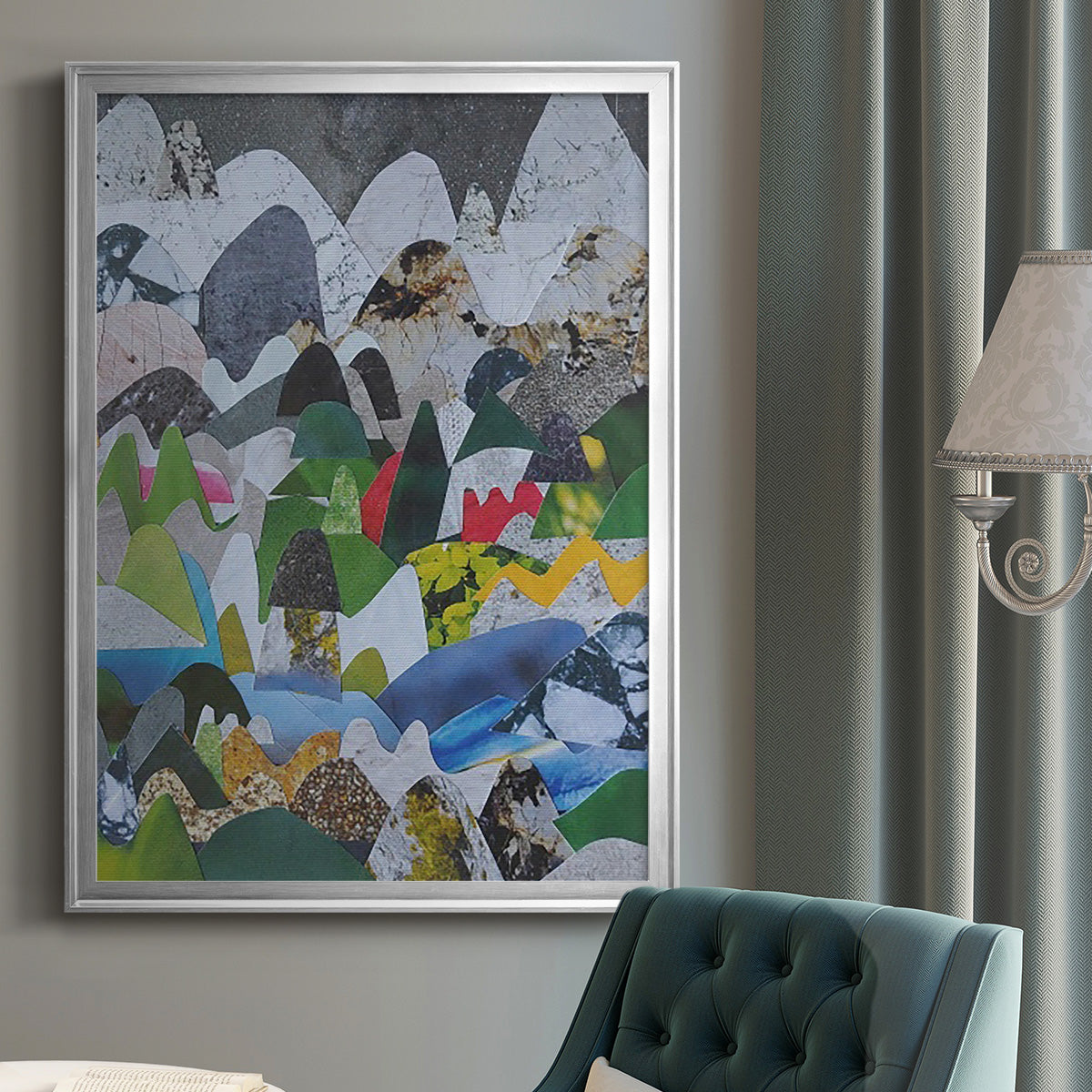 High Sierras - Modern Framed Canvas Print