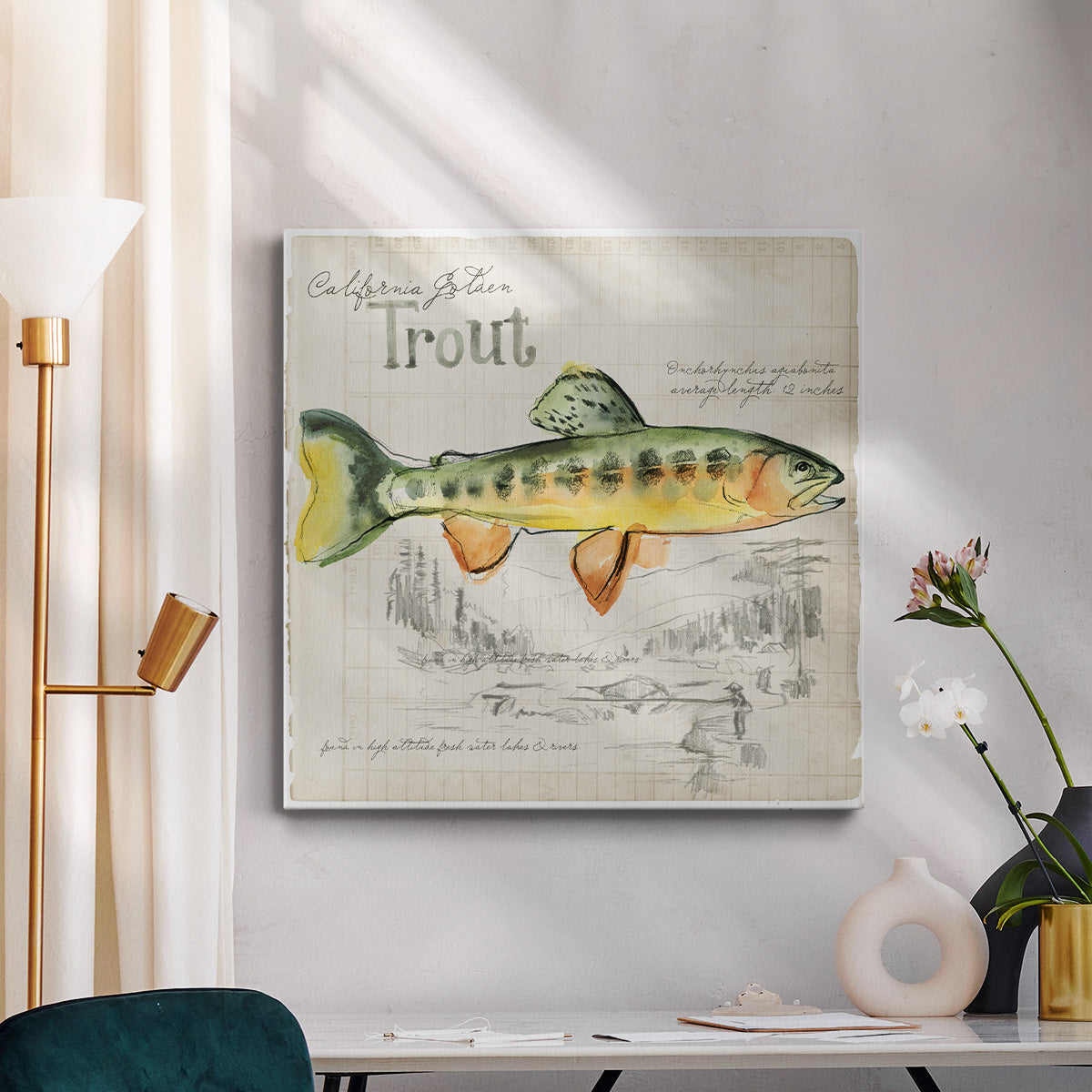 Trout Journal IV-Premium Gallery Wrapped Canvas - Ready to Hang