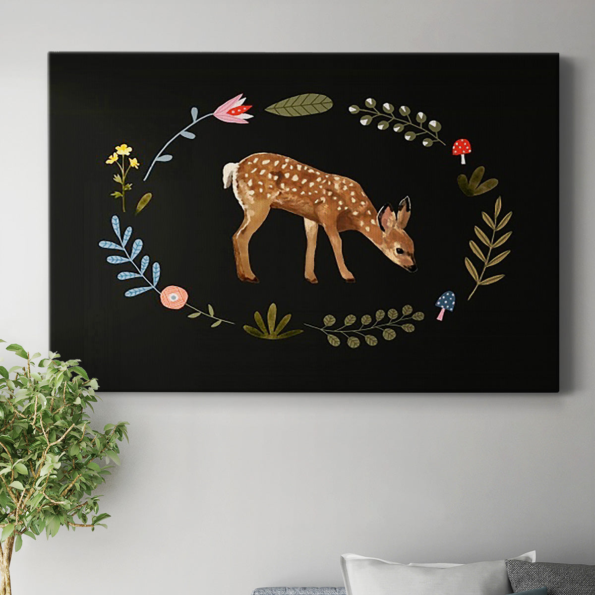 Critter & Foliage III - Canvas Art Print