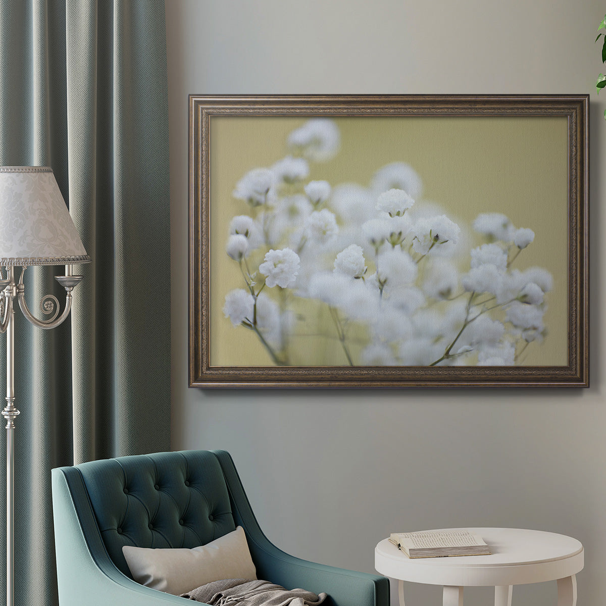 Baby's Breath Study III Premium Framed Canvas- Ready to Hang