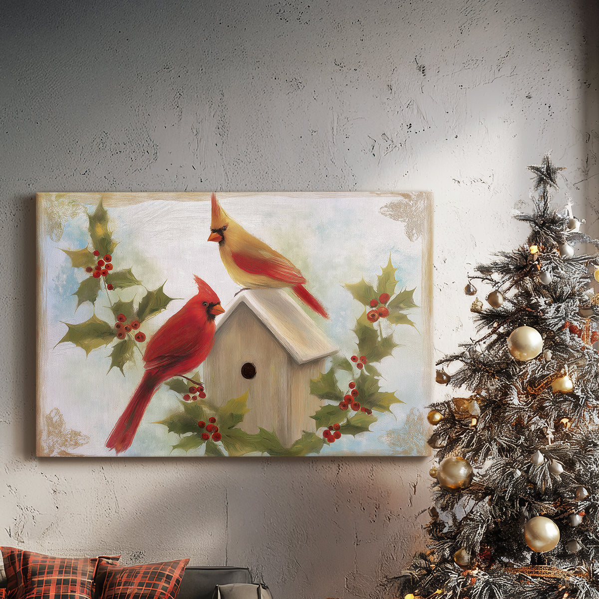 Midnight of Golden Midwinter - Canvas Art Print