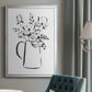 Sketchy Bouquet I - Modern Framed Canvas Print