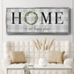 Home is Our Happy Place - Floater Framed Canvas Print