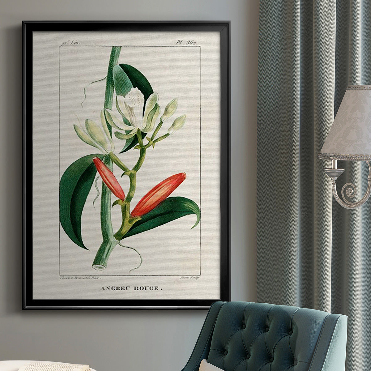 Turpin Tropical Botanicals IX - Modern Framed Canvas Print