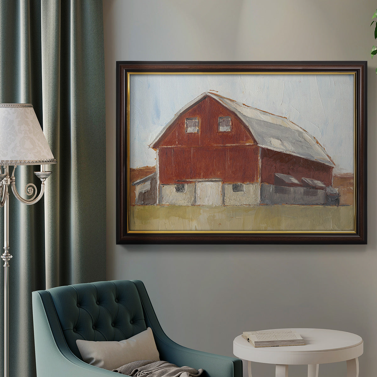 Rustic Red Barn II Premium Framed Canvas- Ready to Hang