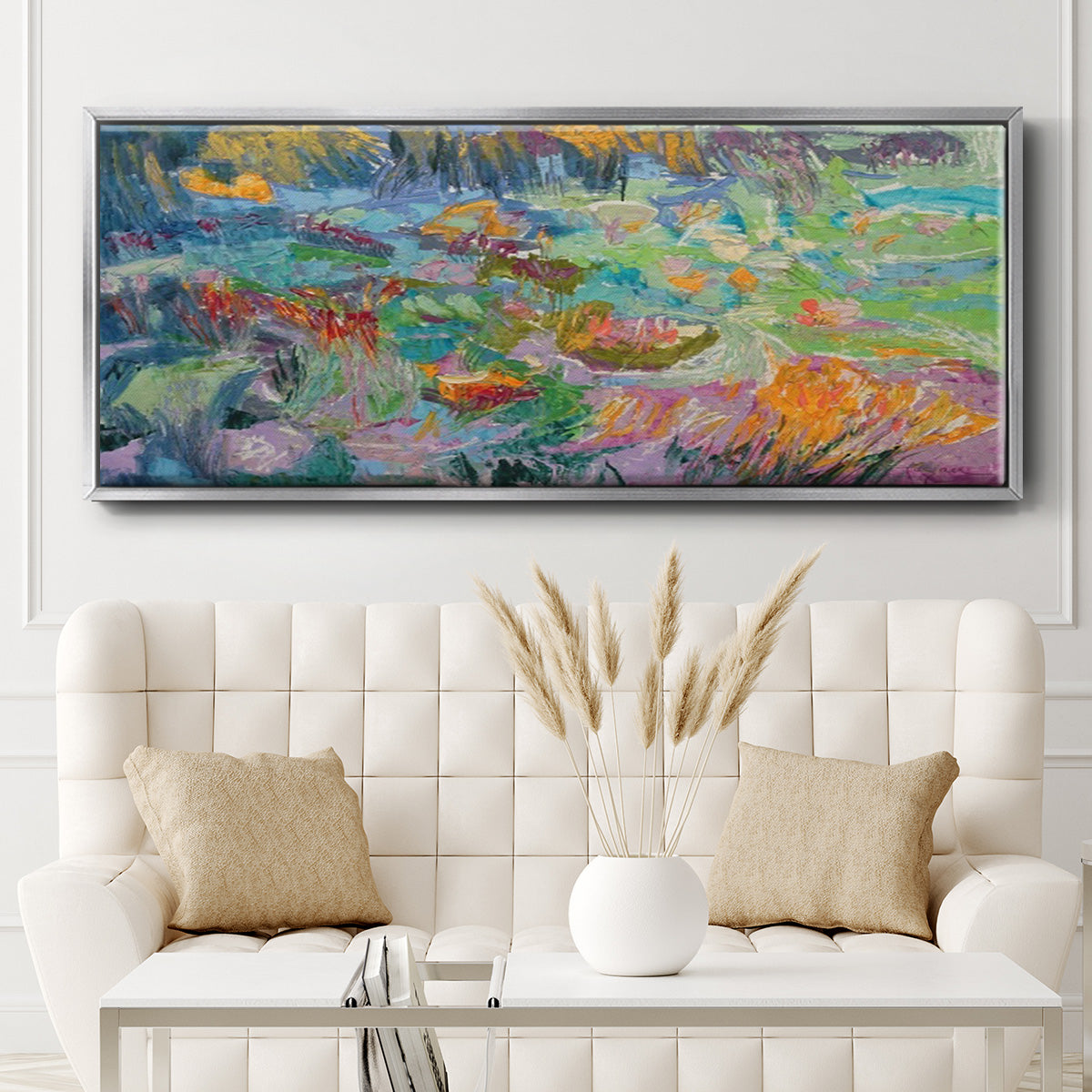 Morning Prayer - Floater Framed Canvas Print