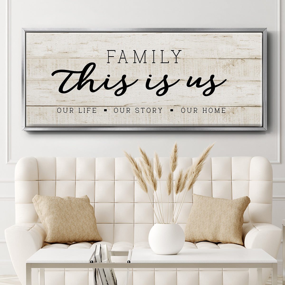 This is Us - Floater Framed Canvas Print