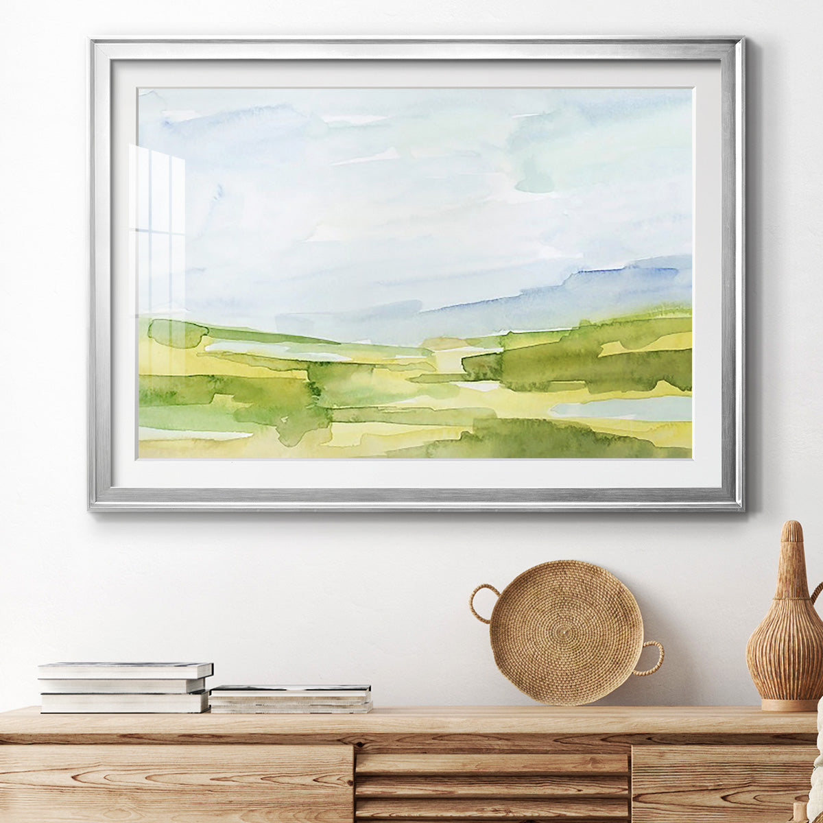 Watery Lowlands IV Premium Framed Print - Ready to Hang