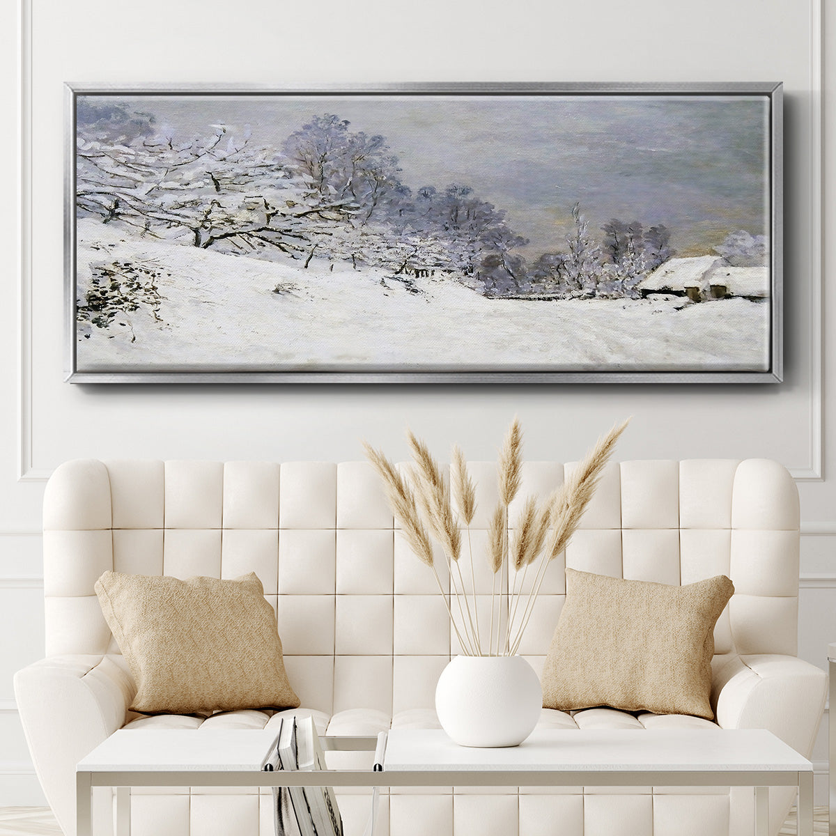 The Road in Front of Saint - Floater Framed Canvas Print