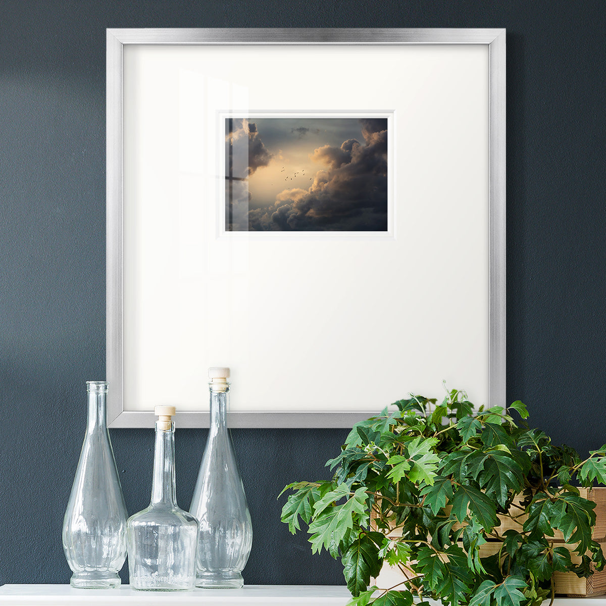 Soaring High Above Premium Framed Print Double Matboard