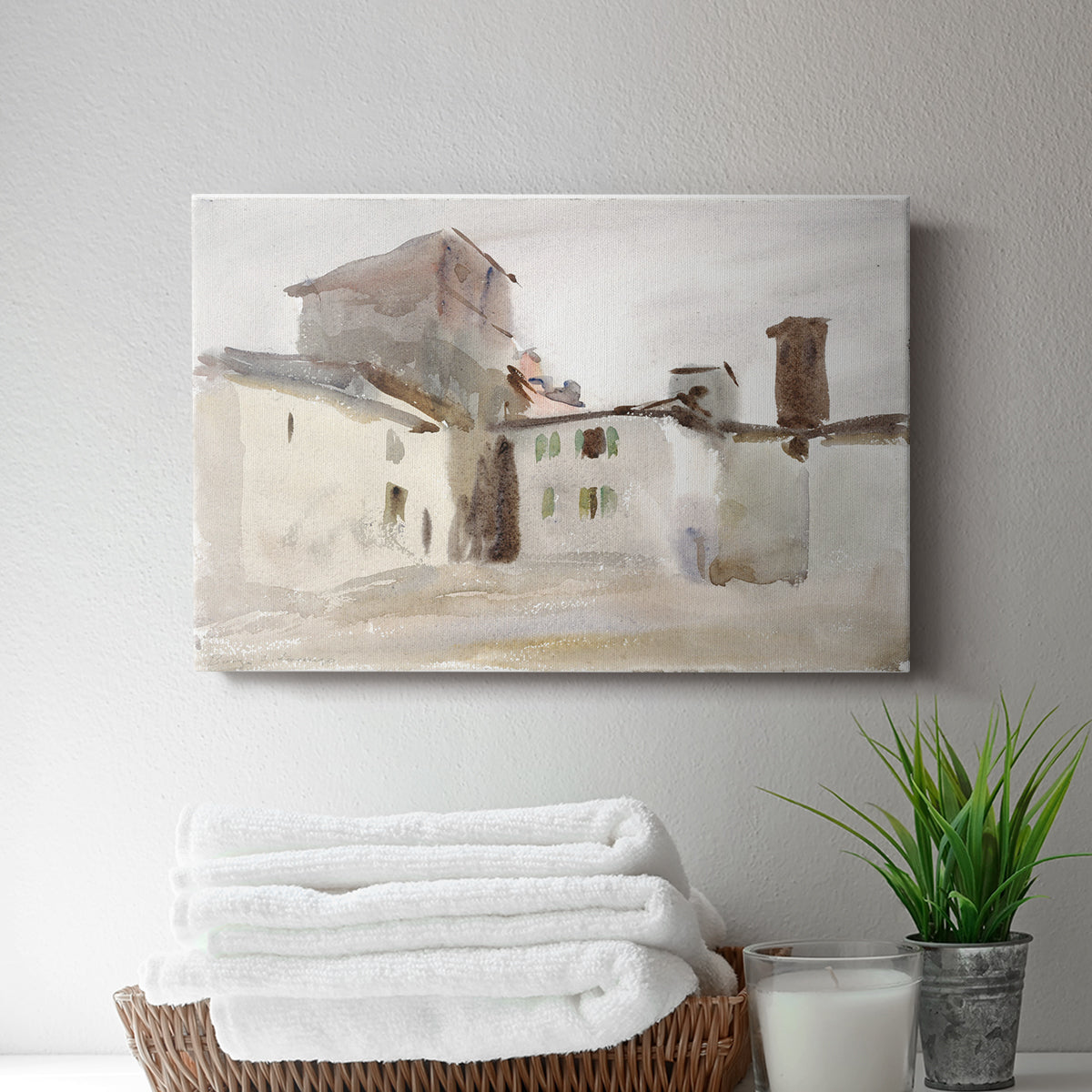 Vintage Village XXVII - Canvas Art Print