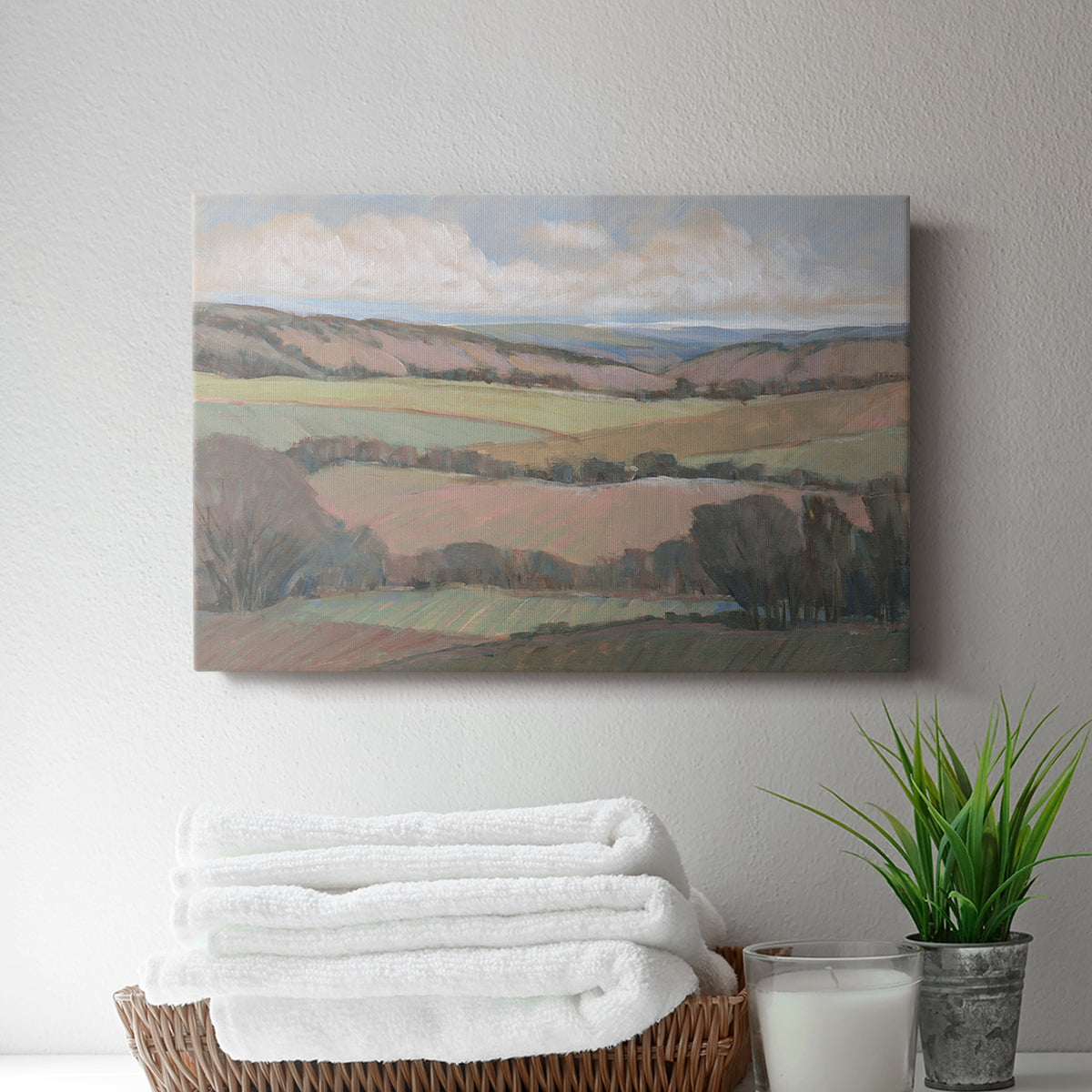 Hilly Countryside II - Canvas Art Print