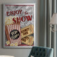 Movie Night I - Modern Framed Canvas Print
