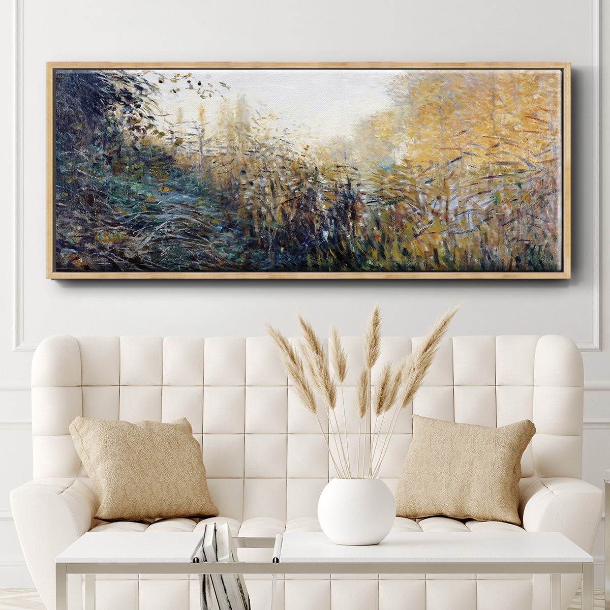 The Reeds (Study), 1876 - Floater Framed Canvas Print