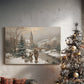 Soft Linen Carol - Canvas Art Print