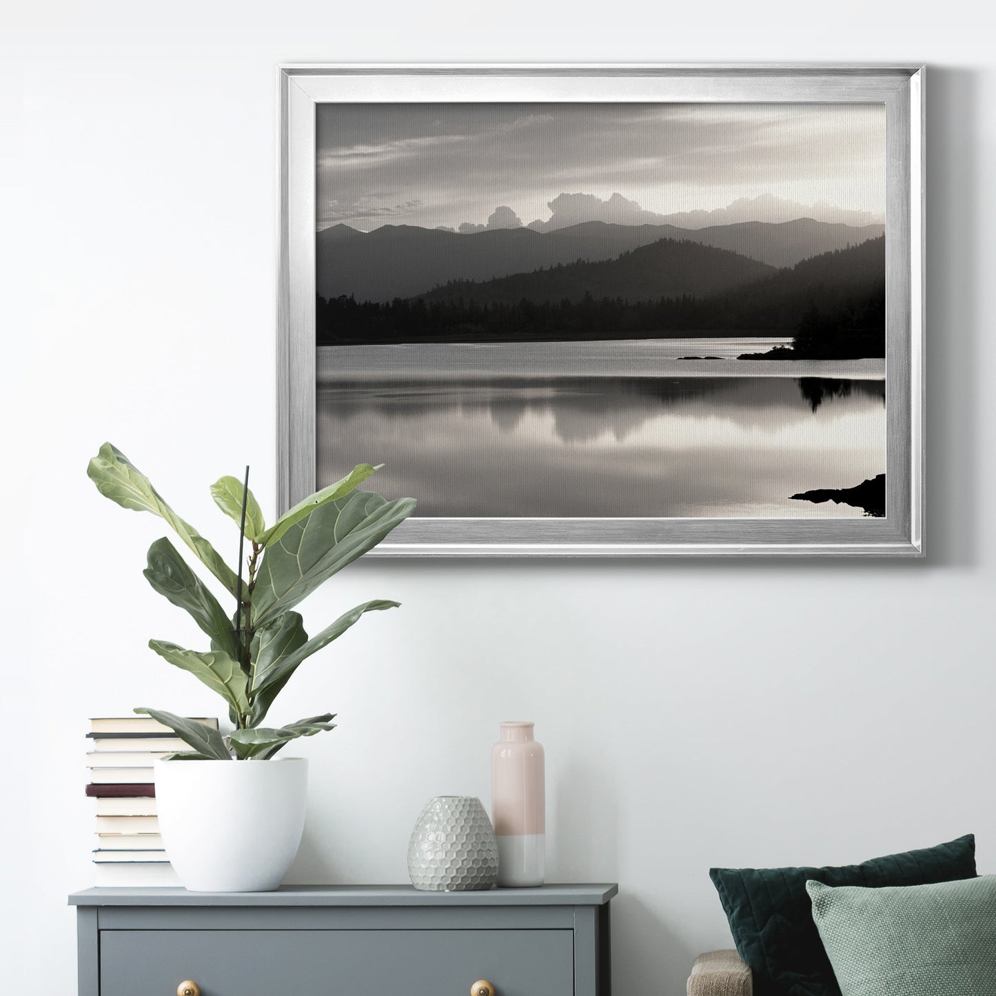 Salish Mountains Premium Classic Framed Canvas - Ready to Hang