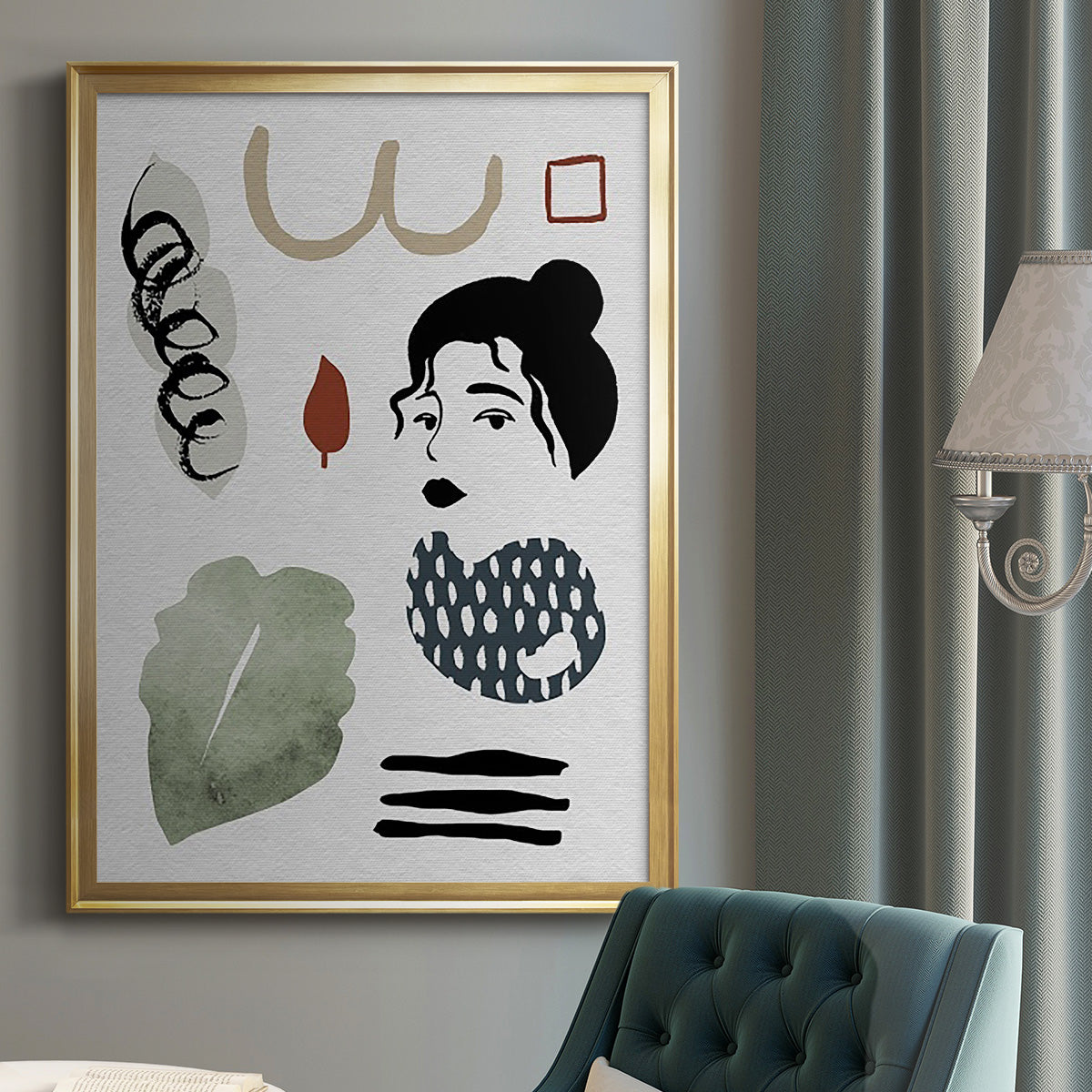 Collected Mindfulness IV - Modern Framed Canvas Print