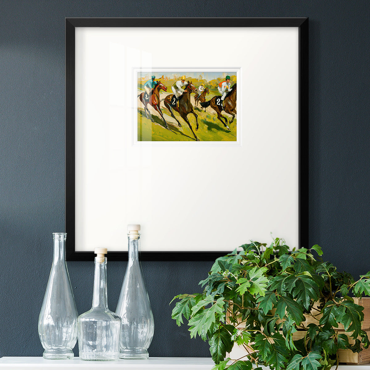 Day at the Races Premium Framed Print Double Matboard