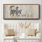 Together We Have - Floater Framed Canvas Print