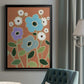 Woodblock Floral IV - Modern Framed Canvas Print