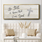 Be Still Cross - Floater Framed Canvas Print