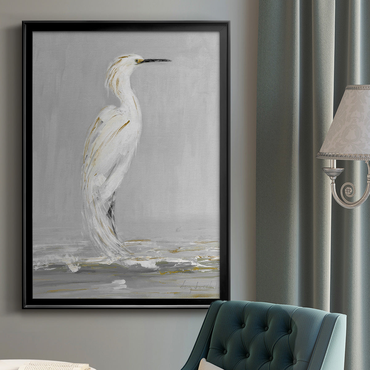 Coast Watching I - Modern Framed Canvas Print