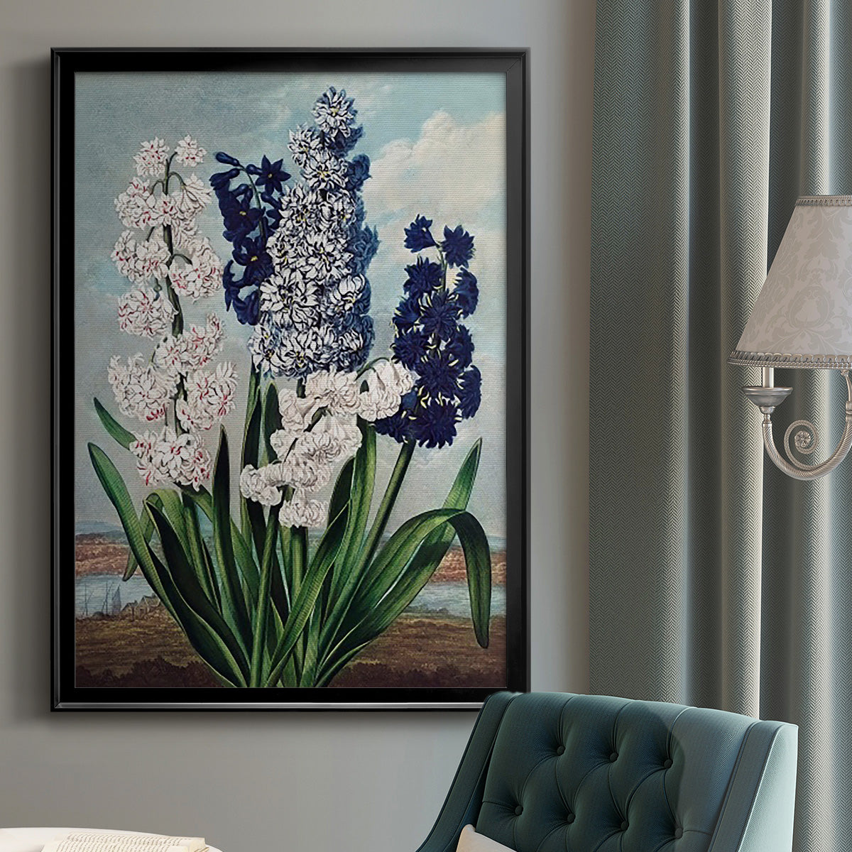 Temple of Flora XII - Modern Framed Canvas Print