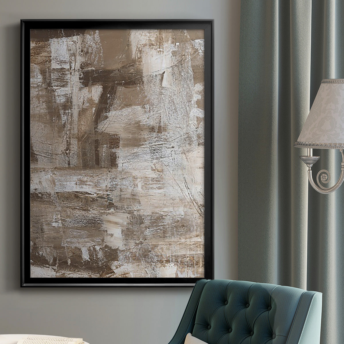 Bronzed II - Modern Framed Canvas Print