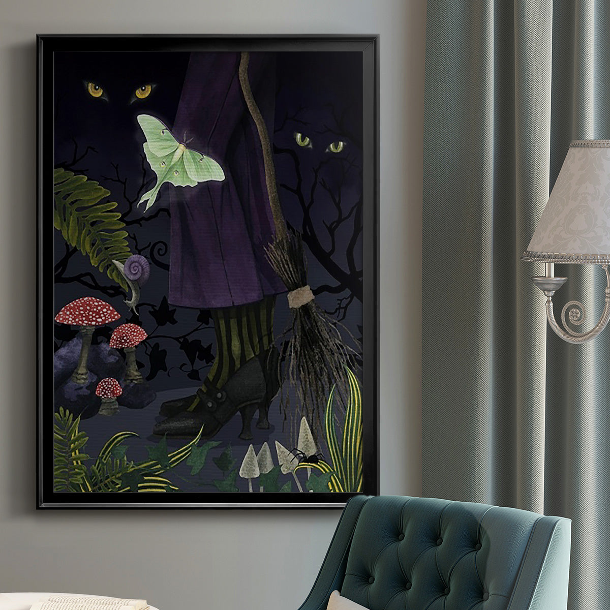 Hallowed Forest II -  Framed Canvas Print