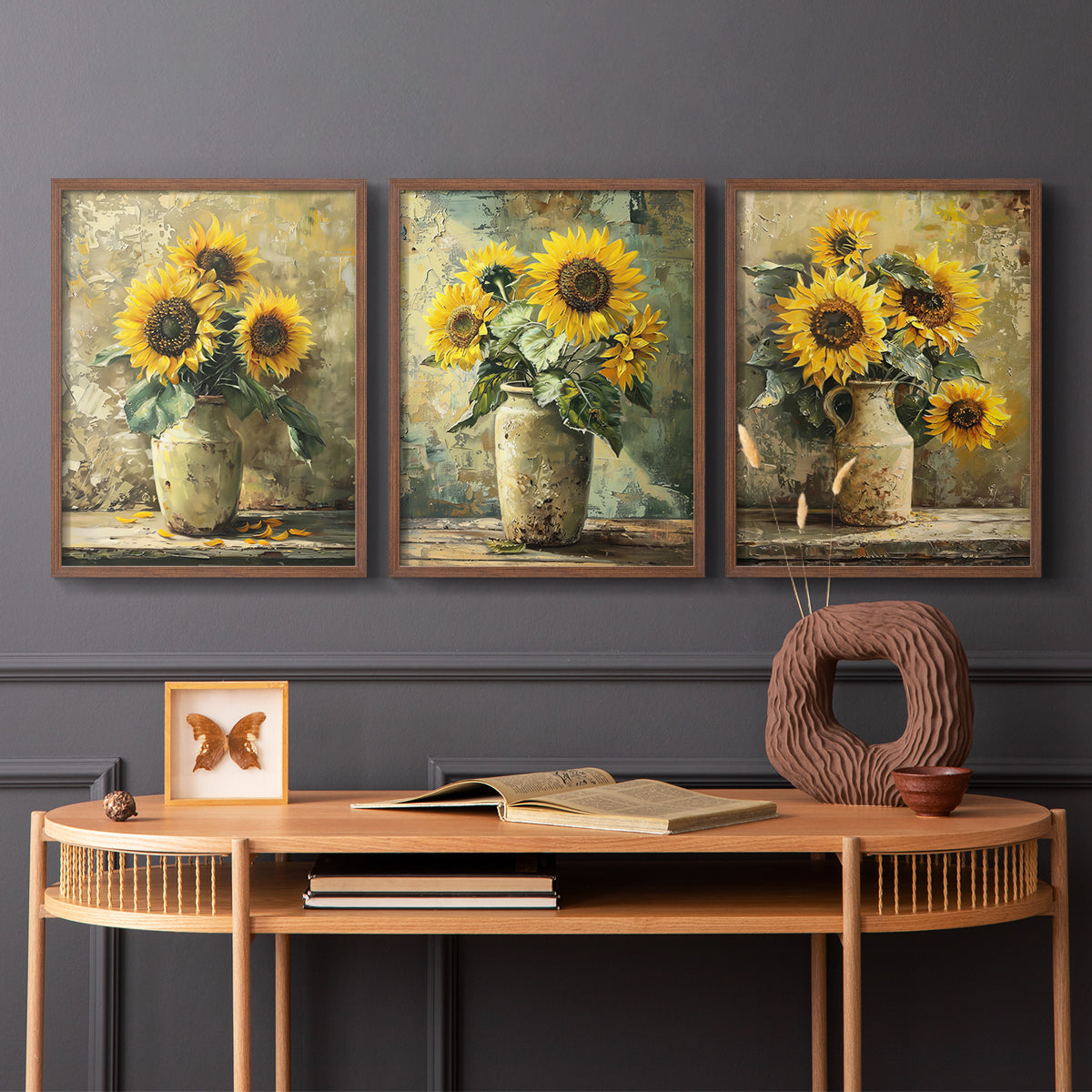 Floral Study Series CLXXI - Restickable Framed Art Set