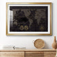 Black Gold Map - Modern Framed Art Print