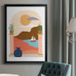 Paper Scene III - Modern Framed Canvas Print