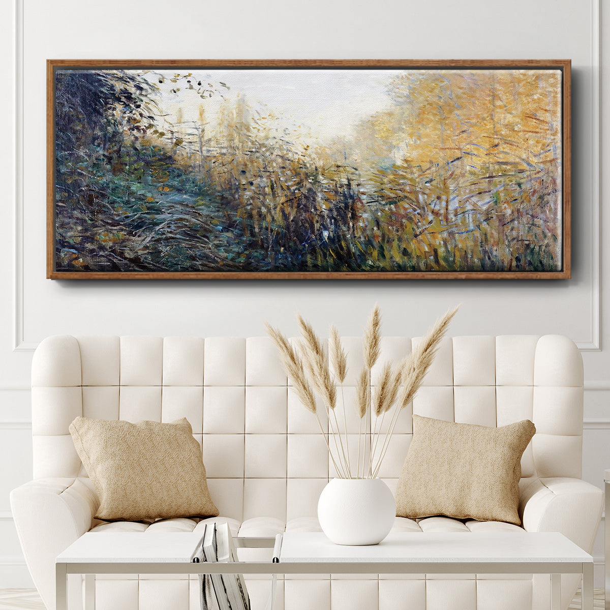 The Reeds (Study), 1876 - Floater Framed Canvas Print