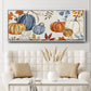 Autumn Pumpkins - Floater Framed Canvas Print