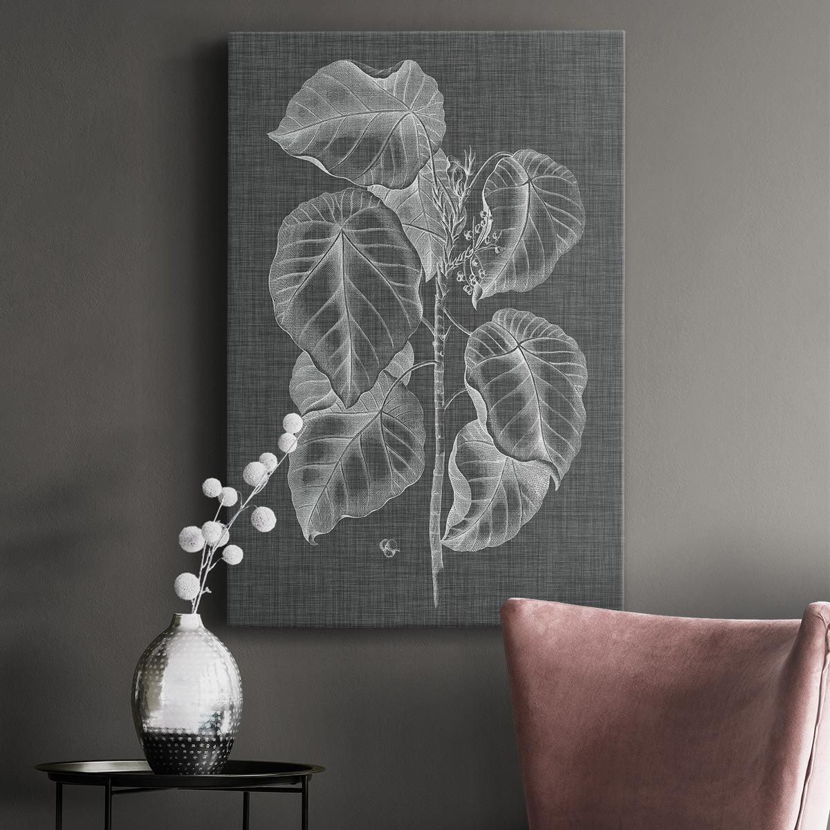 Graphic Foliage IV Premium Gallery Wrapped Canvas - Ready to Hang