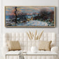Road to Giverny in Winter, 1885 - Floater Framed Canvas Print