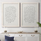 Letter to a Lover I - Premium Framed Canvas 2 Piece Set - Ready to Hang