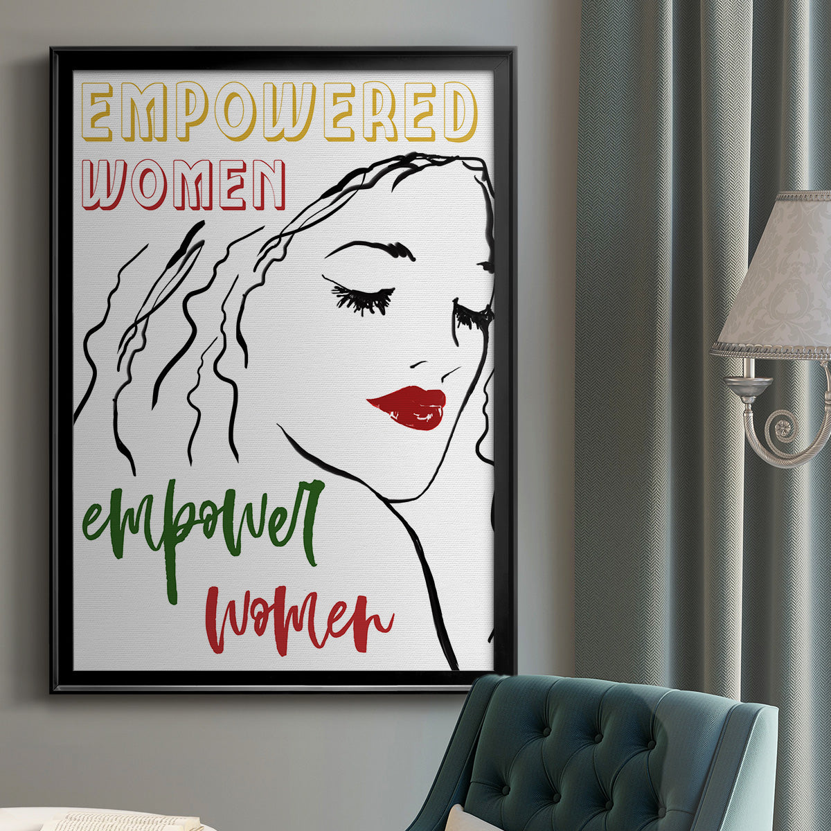 Empowered Women - Modern Framed Canvas Print