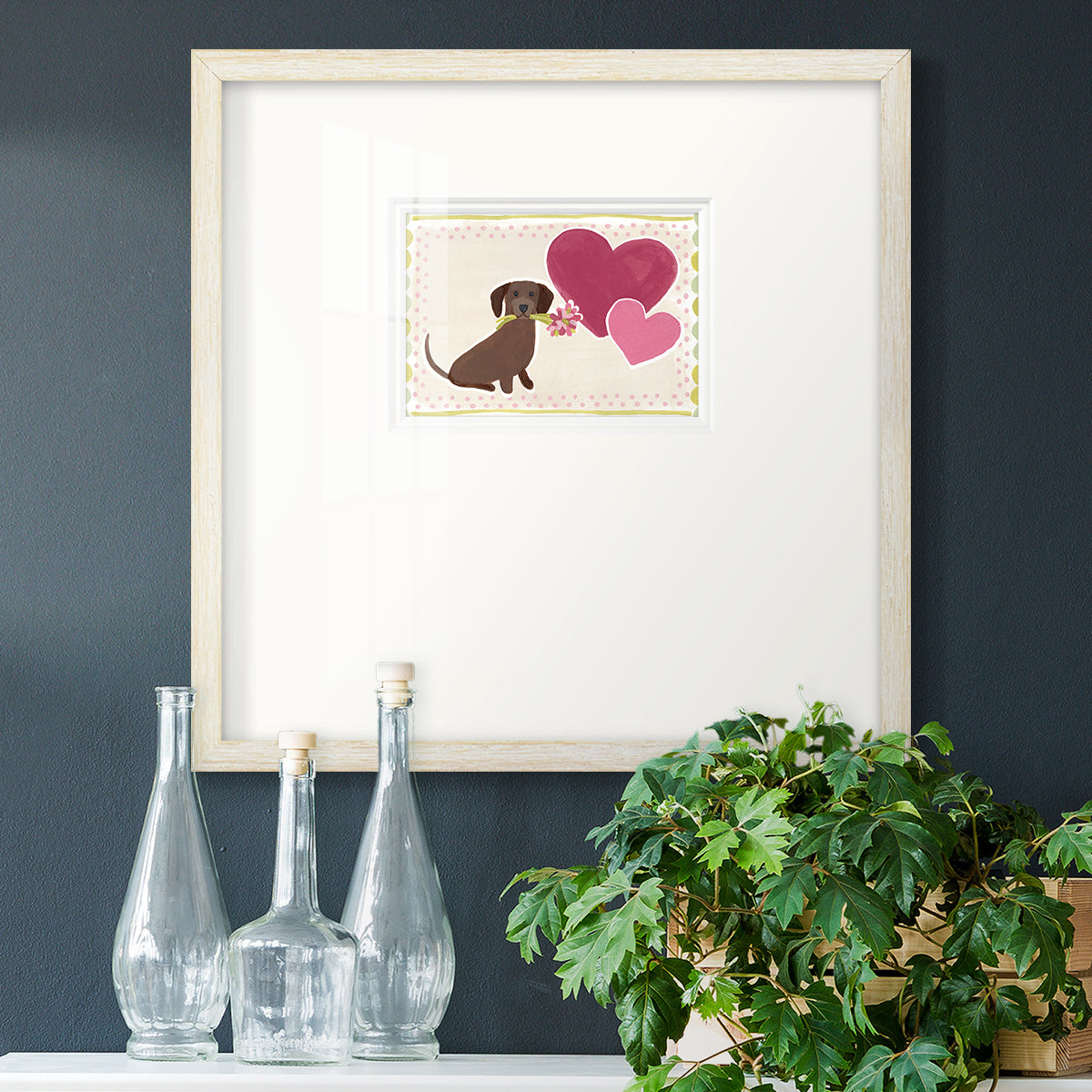 Dachshund Delight Collection A Premium Framed Print Double Matboard