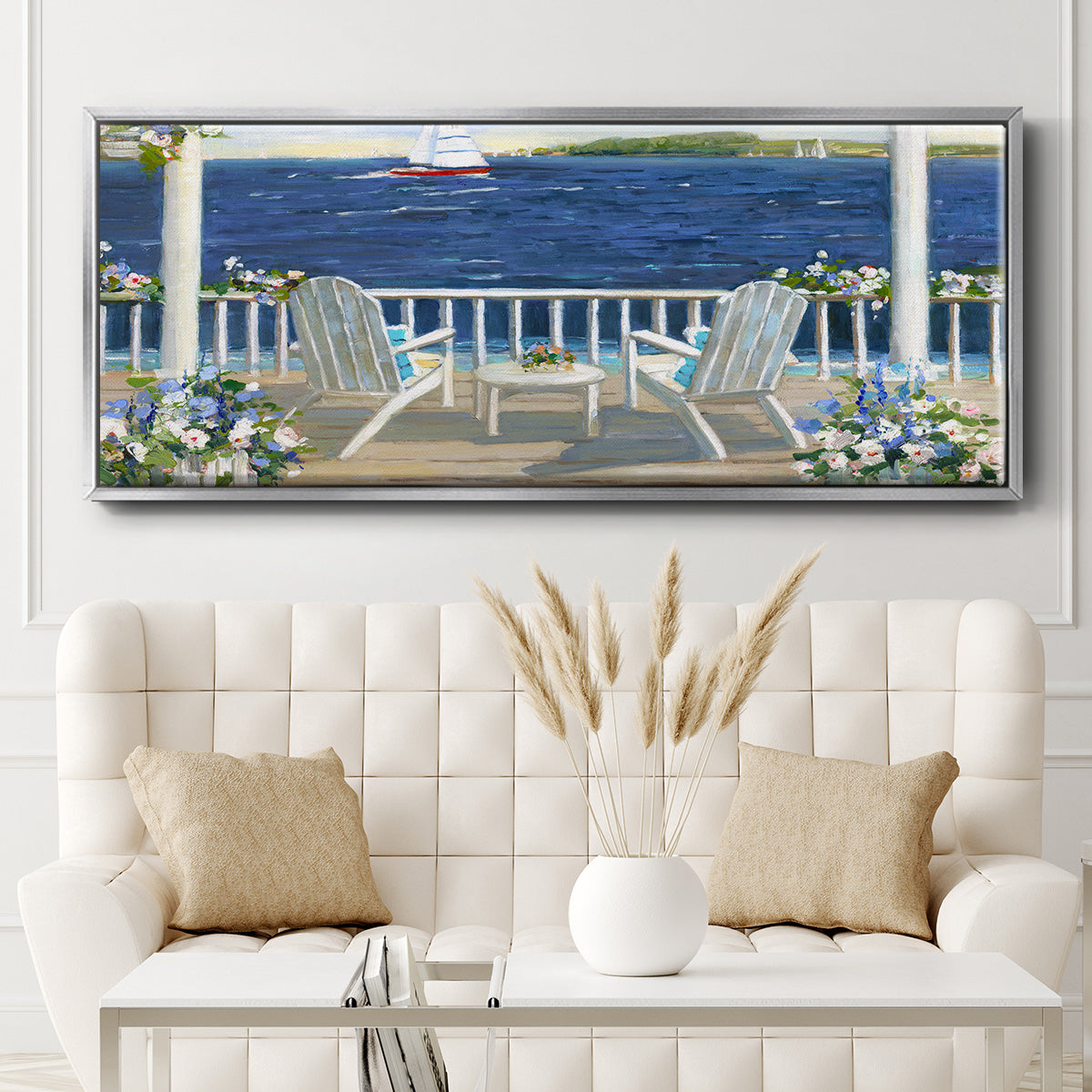 Summer Sail - Floater Framed Canvas Print