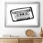 Cassette Sketch Premium Framed Print - Ready to Hang