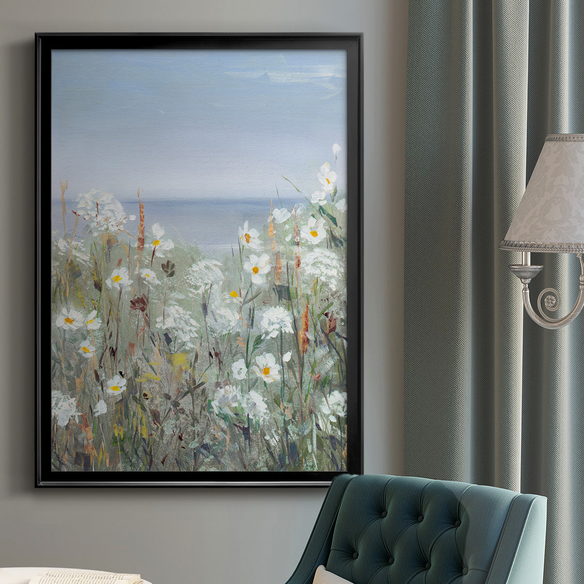 Wild Sea Breeze II - Modern Framed Canvas Print